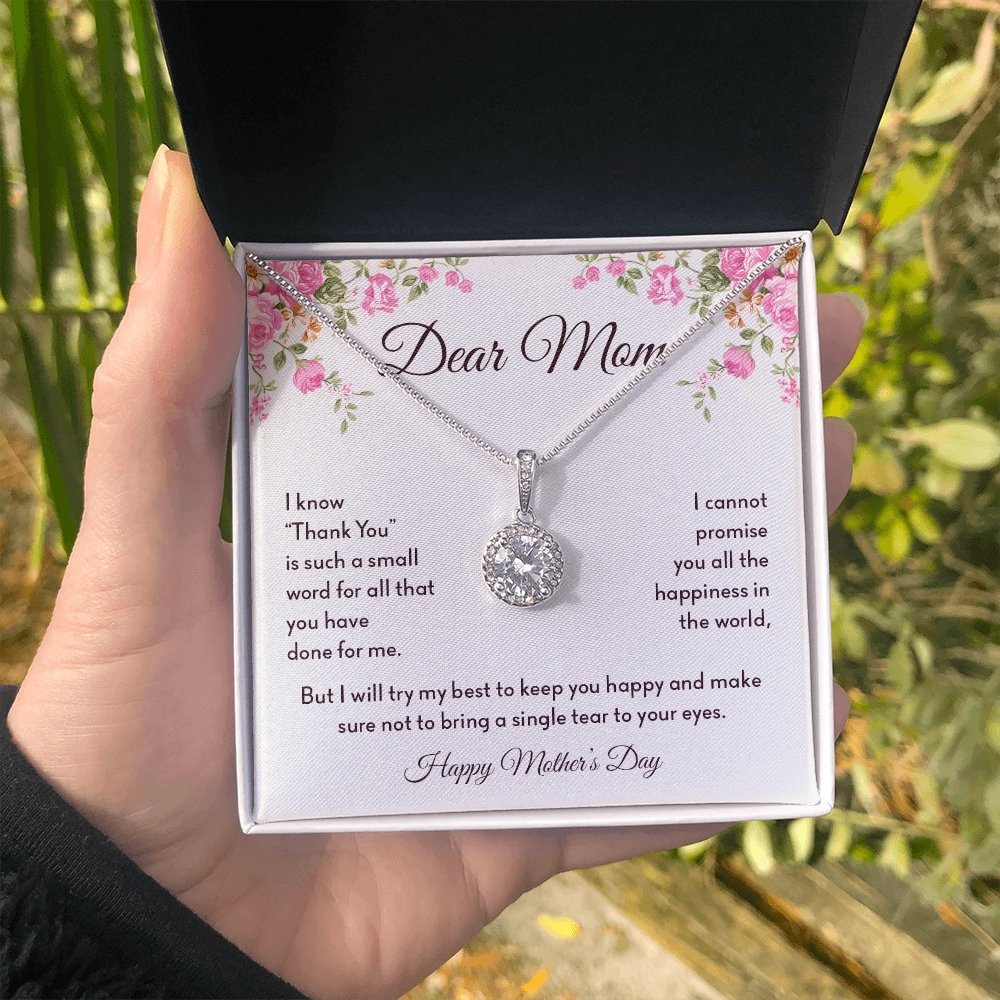 Dear Mom | Thank You Is Such A Small Word | Jewelry | C30187TR, lx-C30187, PB23-WOOD, PROD-2008317, PT-2646, TNM-1, USER-43062 | TageUnlimited