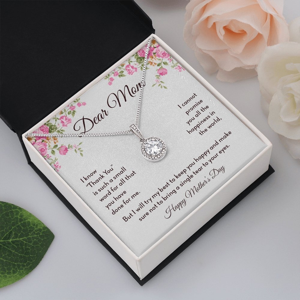 Dear Mom | Thank You Is Such A Small Word | Jewelry | C30187TR, lx-C30187, PB23-WOOD, PROD-2008317, PT-2646, TNM-1, USER-43062 | TageUnlimited