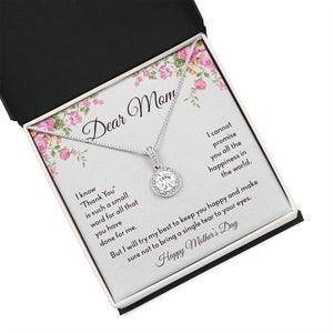 Dear Mom | Thank You Is Such A Small Word | Jewelry | C30187TR, lx-C30187, PB23-WOOD, PROD-2008317, PT-2646, TNM-1, USER-43062 | TageUnlimited