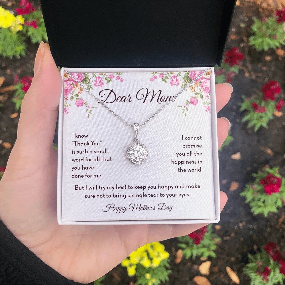 Dear Mom | Thank You Is Such A Small Word | Jewelry | C30187TR, lx-C30187, PB23-WOOD, PROD-2008317, PT-2646, TNM-1, USER-43062 | TageUnlimited