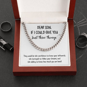 Dear Son | You Are Loved 💙❤️ | Jewelry | C30184T, C30184TG, lx-C30184, PB23-WOOD, PROD-1834891, PT-1772, USER-43062 | TageUnlimited