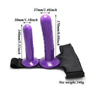 Dildo Vibrator Strap On Double Vibrating Penis for Women with Harness Belt Dildos for Lesbian Adult Sex Toys | TageUnlimited