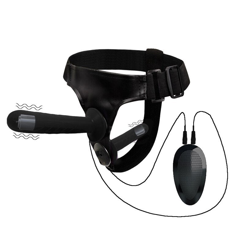 Dildo Vibrator Strap On Double Vibrating Penis for Women with Harness Belt Dildos for Lesbian Adult Sex Toys | TageUnlimited