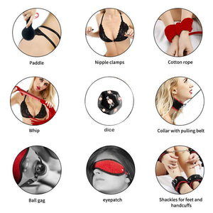Sexy 10Pcs BDSM Toys Leather Bondage Sets Restraint Kits Sex Things For Couples | 0 | TageUnlimited