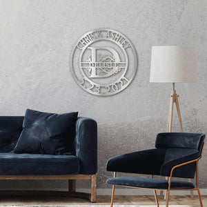 Elaborate Split Style Monogram Wall Art | Wall Art | lx-metal, M006-1, M006-2, M006-3, M007-1, M007-2, M007-3, M008-1, M008-2, M008-3, M009-1, M009-2, M009-3, PROD-1736597, PT-2289, USER-43062 | TageUnlimited