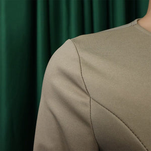 Elegant Office Dress for Women Professional Solid Full Sleeve Bodycon Fashion Formal Business Work Wear Dress Midi Clothes Hot | 0 | TageUnlimited