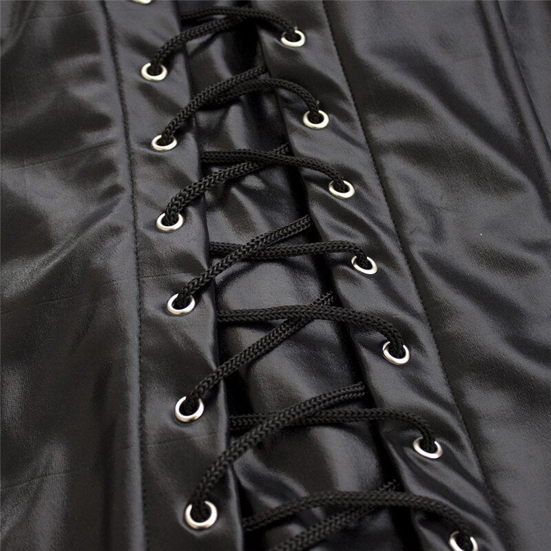 Erotic Lingerie Faux Leather Bodysuit for Women Fetish Babydoll Body Bondage Nightwear Sleepwear Underwear Exotic Appeal for Sex | TageUnlimited