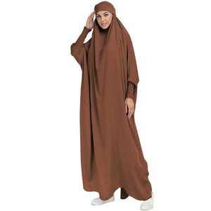 ETOSELL Eid Hooded Muslim Women Hijab Prayer Garment Jilbab Abaya Long Khimar Full Cover Ramadan Gown Abaya Islamic Clothe Niqab | TageUnlimited