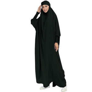 ETOSELL Eid Hooded Muslim Women Hijab Prayer Garment Jilbab Abaya Long Khimar Full Cover Ramadan Gown Abaya Islamic Clothe Niqab | TageUnlimited