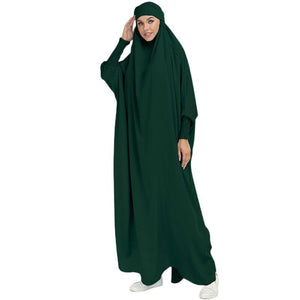 ETOSELL Eid Hooded Muslim Women Hijab Prayer Garment Jilbab Abaya Long Khimar Full Cover Ramadan Gown Abaya Islamic Clothe Niqab | TageUnlimited