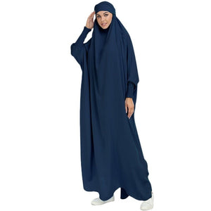 ETOSELL Eid Hooded Muslim Women Hijab Prayer Garment Jilbab Abaya Long Khimar Full Cover Ramadan Gown Abaya Islamic Clothe Niqab | TageUnlimited