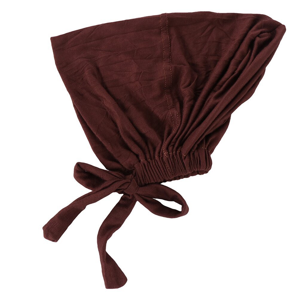 ETOSELL Muslim Women Jersey Inner Tie Back Hijab Cap Stretchy HIjab Cap Islamic Hijab Bonnet with Rope No Slip Underscarf Turban | TageUnlimited