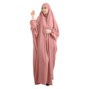 Etosell Women Hooded Muslim Hijab Abaya Eid Prayer Garment Jilbab Abaya Long Khimar Full Cover Ramadan Gown Dress Islamic Cloth | TageUnlimited