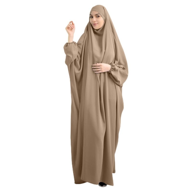 Etosell Women Hooded Muslim Hijab Abaya Eid Prayer Garment Jilbab Abaya Long Khimar Full Cover Ramadan Gown Dress Islamic Cloth | TageUnlimited