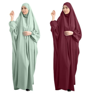 Etosell Women Hooded Muslim Hijab Abaya Eid Prayer Garment Jilbab Abaya Long Khimar Full Cover Ramadan Gown Dress Islamic Cloth | TageUnlimited