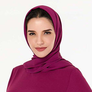 ETOSELL Women Muslim Hijabs Scarf Head Hijab Wrap Purple Full Cover-up Shawls Headband | TageUnlimited