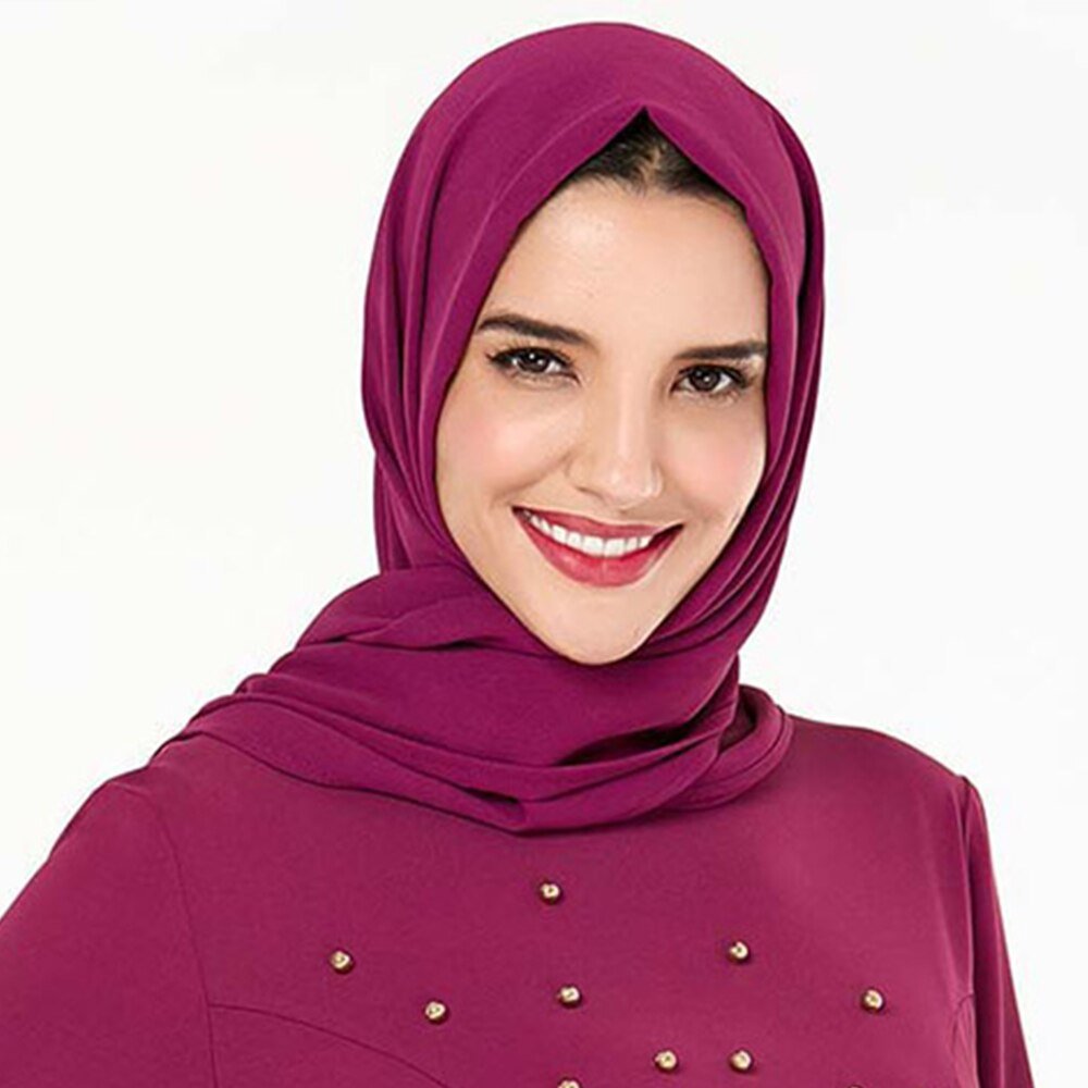 ETOSELL Women Muslim Hijabs Scarf Head Hijab Wrap Purple Full Cover-up Shawls Headband | TageUnlimited