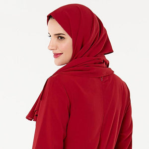 ETOSELL Women Muslim Hijabs Scarf Head Hijab Wrap Red Full Cover-up Shawls Headband | TageUnlimited