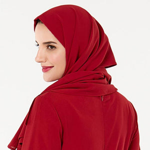 ETOSELL Women Muslim Hijabs Scarf Head Hijab Wrap Red Full Cover-up Shawls Headband | TageUnlimited