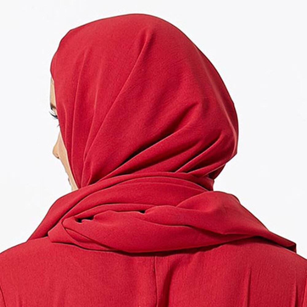 ETOSELL Women Muslim Hijabs Scarf Head Hijab Wrap Red Full Cover-up Shawls Headband | TageUnlimited