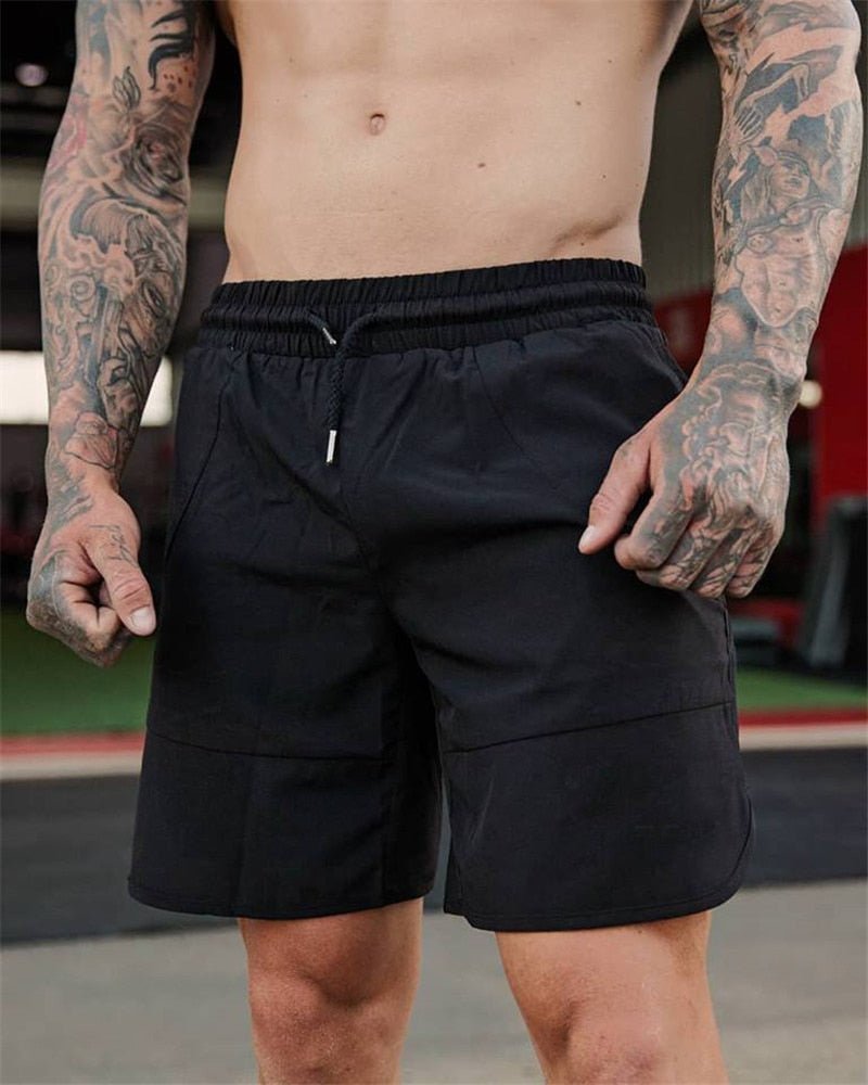 European American GYM Muscle Summer Fitness Shorts Casual Running Five-point Pants Men&#39;s Basketball Training Quick-drying New | TageUnlimited