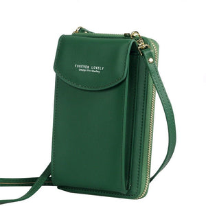 Fashion Cellphone Shoulder Bag Women PU Leather Crossbody Bag New Handbag Card Holder Messenger Bag Flap Wallet | 0 | Tage-Active