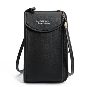 Fashion Cellphone Shoulder Bag Women PU Leather Crossbody Bag New Handbag Card Holder Messenger Bag Flap Wallet | 0 | Tage-Active