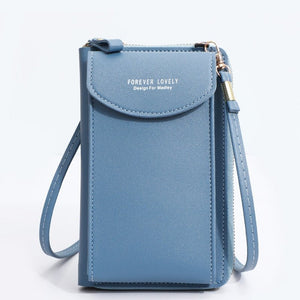 Fashion Cellphone Shoulder Bag Women PU Leather Crossbody Bag New Handbag Card Holder Messenger Bag Flap Wallet | 0 | Tage-Active