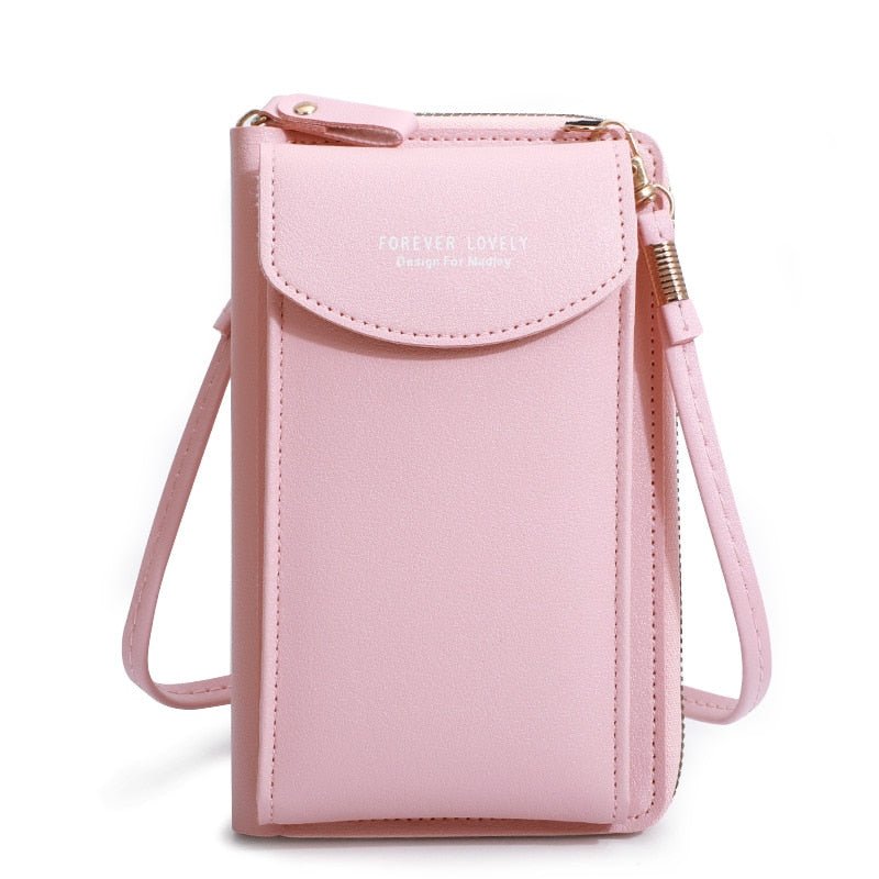 Fashion Cellphone Shoulder Bag Women PU Leather Crossbody Bag New Handbag Card Holder Messenger Bag Flap Wallet | 0 | Tage-Active