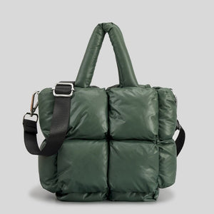Fashion Large Tote Padded Handbags Designer Quilted Women Shoulder Bags Luxury Nylon Down Cotton Crossbody Bag Winter Purse | 0 | Tage-Active