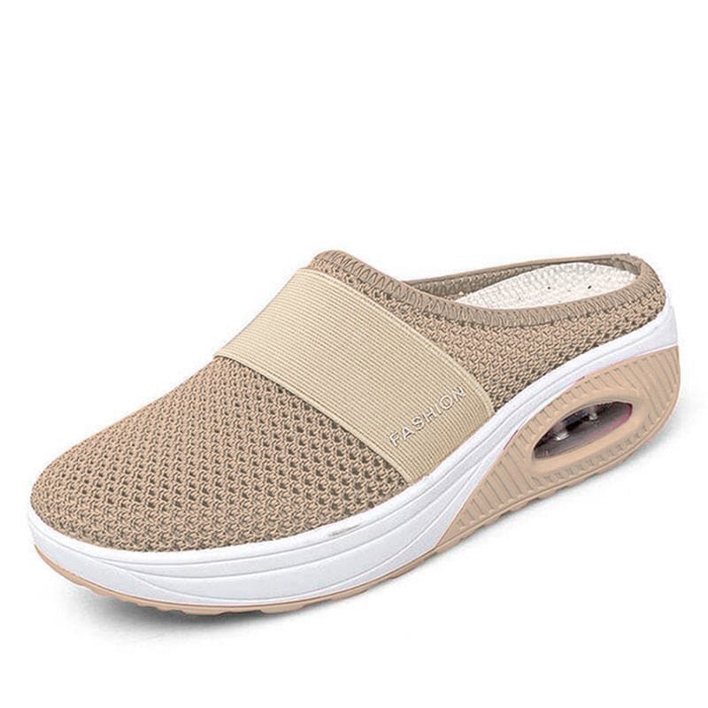 Fashion Summer Sandals Platform Slippers Outdoor Casual Flip Flops Wedge Slippers Women Flats Mesh Shoes Female Slides | 0 | Tage-Active