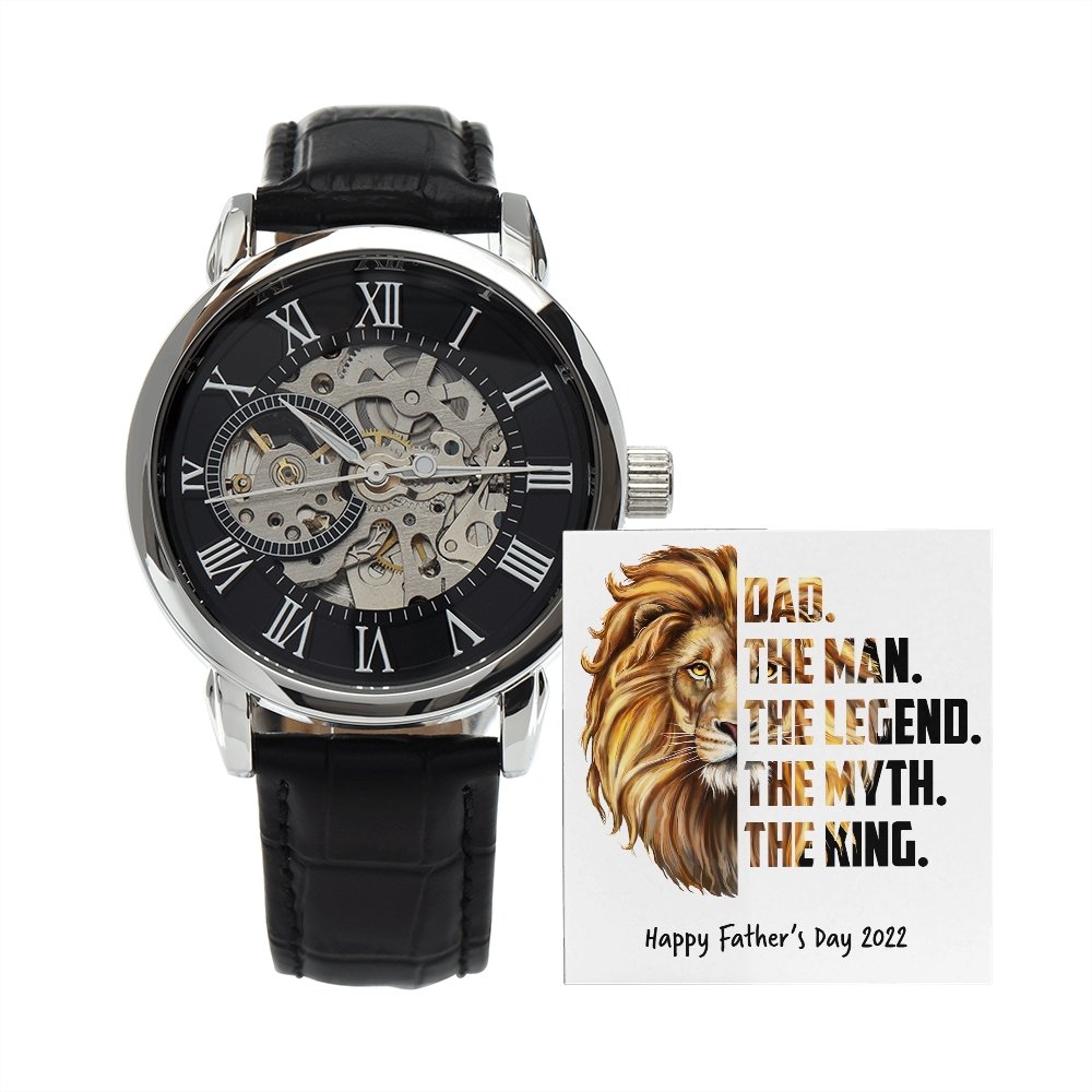 Watch Gift | Dad | The Man | The Legend | The Myth | The King | Jewelry | PB24-WOOD, PROD-2221852, PT-4320, USER-43062, W30044 | TageUnlimited