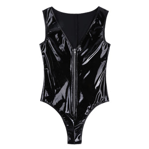 Black Latex Bodysuit Women Body Harness Fetish Clothing | 0 | TageUnlimited