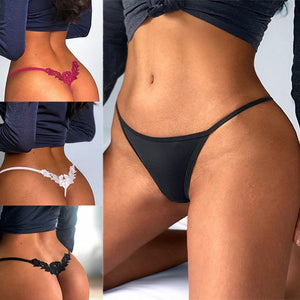 Floral Embroidered Sexy Briefs Low Waist G-String Seduction Thin Women Underwear Seamless Sexy Hollow Out Panties Thong Lingerie | TageUnlimited