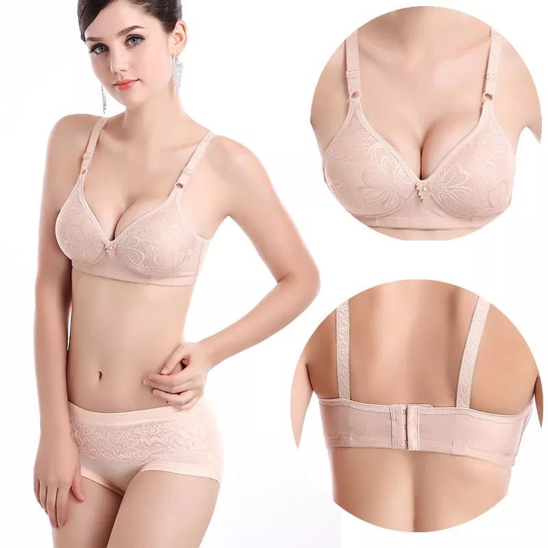 Floral Women Wireless Bras Sexy Female Underwear Brassiere Modis Bralette Gathered Soft Wire Free Bras For Woman Plus SIze | Tage-Active