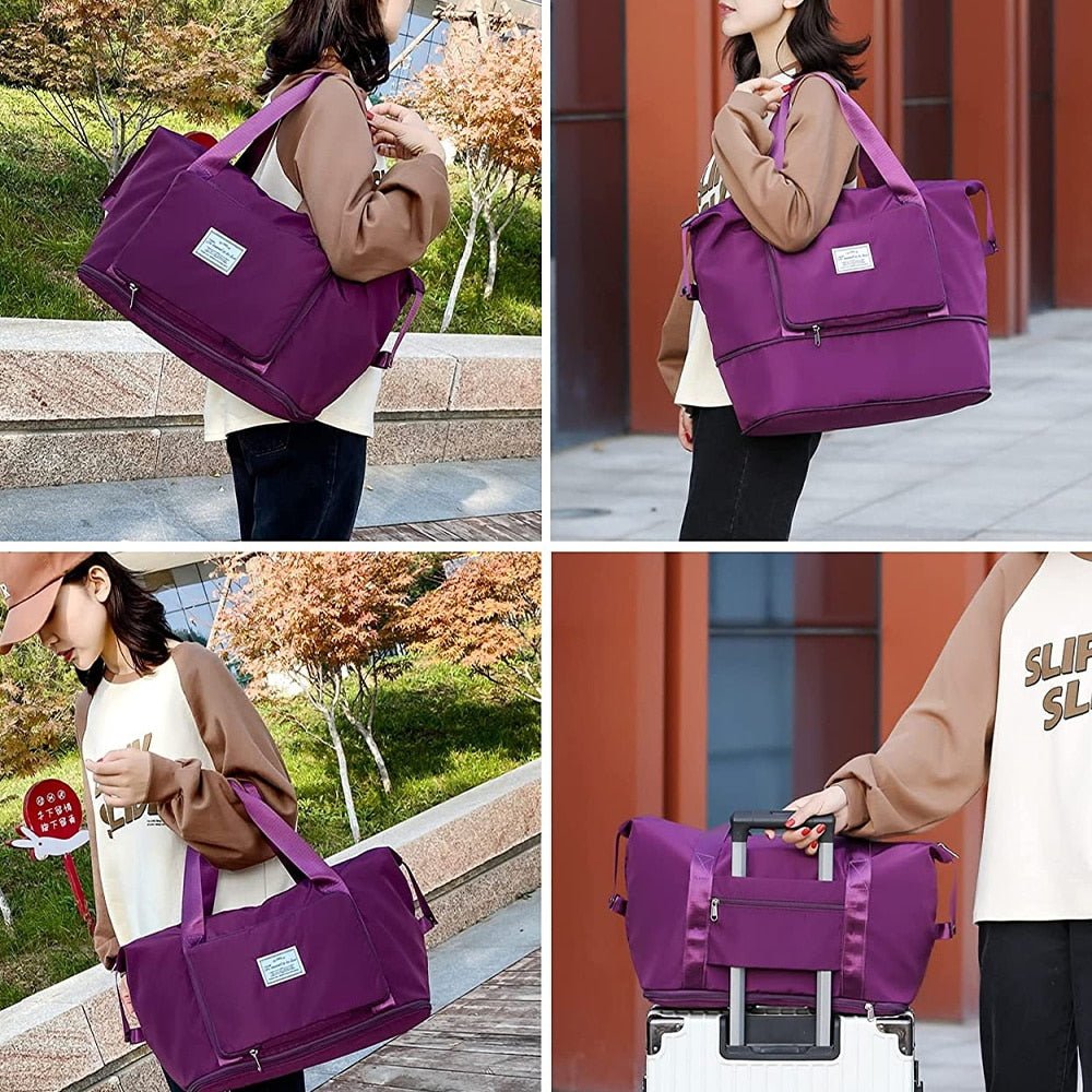 Folding Travel Bags Waterproof Tote Travel Luggage Bags for Women Large Capacity Multifunctional Travel Duffle Bags Handbag | 0 | Tage-Active