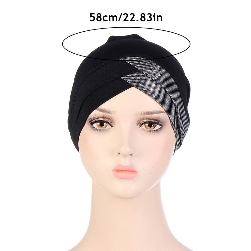 Forehead Cross Muslim turban For Women islamic Inner hijab Cap Islamic UnderScarf Arab wrap head Scarves Hijab turbante mujer | TageUnlimited