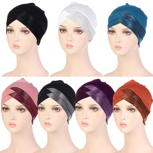 Forehead Cross Muslim turban For Women islamic Inner hijab Cap Islamic UnderScarf Arab wrap head Scarves Hijab turbante mujer - TageUnlimited