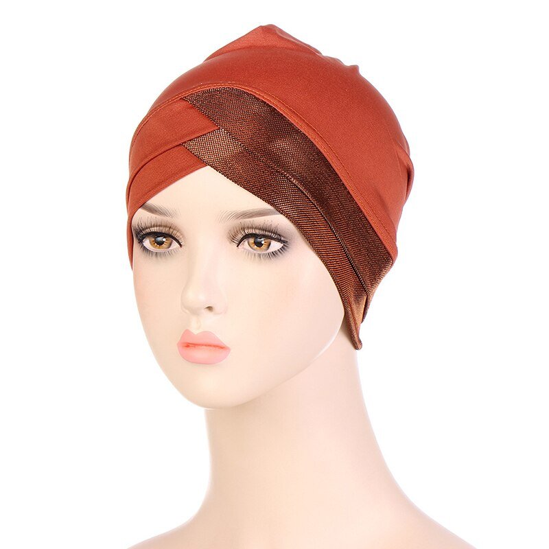 Forehead Cross Muslim turban For Women islamic Inner hijab Cap Islamic UnderScarf Arab wrap head Scarves Hijab turbante mujer | TageUnlimited