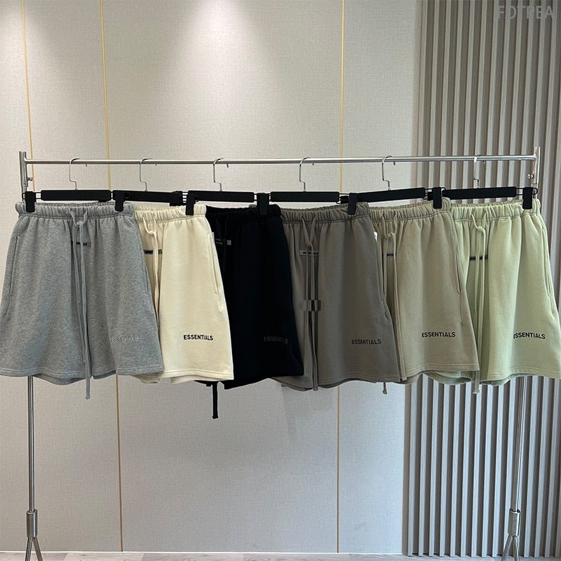 New Men Essentials Summer Shorts Reflective Letter Streetwear Hip Hop Quick-Drying And Breathable Cotton Sports Shorts. | TageUnlimited