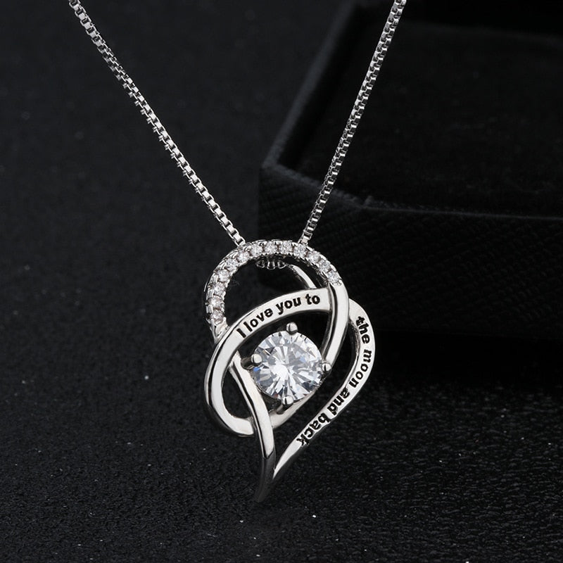 Girl Necklaces for Daughter Mother Gifts Heart Pendant Necklace Jewelry Women Choker Necklaces Pendants Collares Bijoux Birthday | 0 | Tage-Active