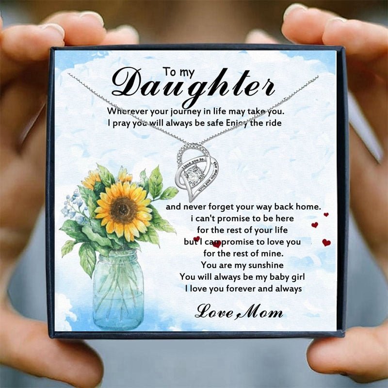 Girl Necklaces for Daughter Mother Gifts Heart Pendant Necklace Jewelry Women Choker Necklaces Pendants Collares Bijoux Birthday | 0 | Tage-Active