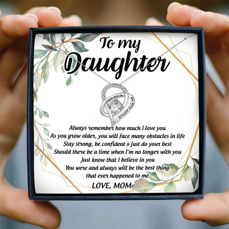 Girl Necklaces for Daughter Mother Gifts Heart Pendant Necklace Jewelry Women Choker Necklaces Pendants Collares Bijoux Birthday | 0 | Tage-Active