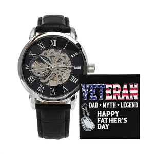 Happy Father's Day | Veteran Dad | Father's Day Gift | Jewelry | PB24-WOOD, PROD-2228756, PT-4320, USER-43062, W30044 | TageUnlimited