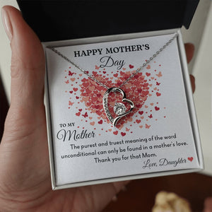 Happy Mother's Day | The Purest And Truest (Forever Love Necklace) | Jewelry | C30025TG, C30025TR, lx-C30025, PB23-WOOD, PROD-2070596, PT-781, TNM-1, USER-43062 | TageUnlimited