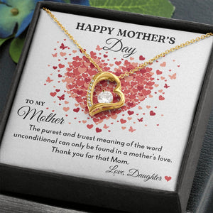 Happy Mother's Day | The Purest And Truest (Forever Love Necklace) | Jewelry | C30025TG, C30025TR, lx-C30025, PB23-WOOD, PROD-2070596, PT-781, TNM-1, USER-43062 | TageUnlimited