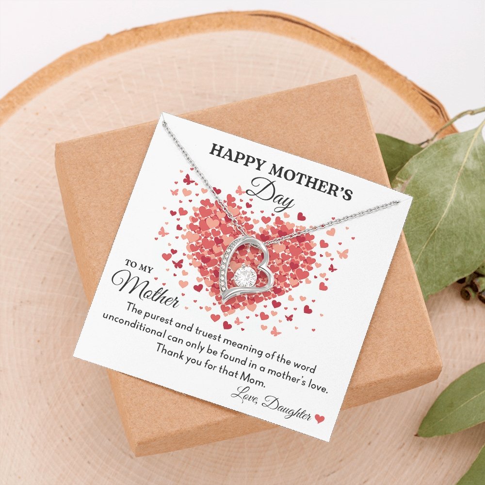 Happy Mother's Day | The Purest And Truest (Forever Love Necklace) | Jewelry | C30025TG, C30025TR, lx-C30025, PB23-WOOD, PROD-2070596, PT-781, TNM-1, USER-43062 | TageUnlimited