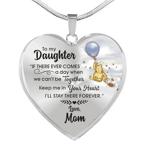High Quality To My Daughter Love Mom Heart Necklace Gold Silver Color Inspirational Letter Pendant Necklaces Choker Jewelry Gift | 0 | Tage-Active