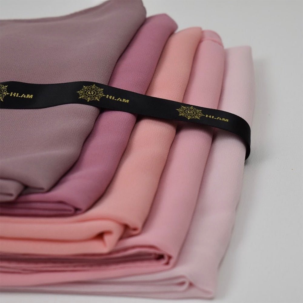 Hijab Scarf 72*175cm Plain Chiffon Scarves For Women Muslim Fasion Islam Clothing Headscarves Shawl For Ladies Headwrap Ramadan - TageUnlimited