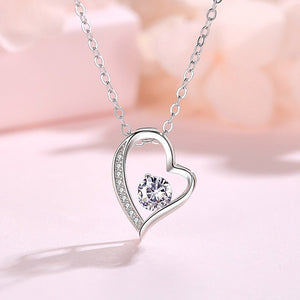 Hollow Heart Pendant Necklace Women Zircon Necklace for Granddaughter Birthday Gift Fashion Jewelry from Grandma Accessories | 0 | Tage-Active
